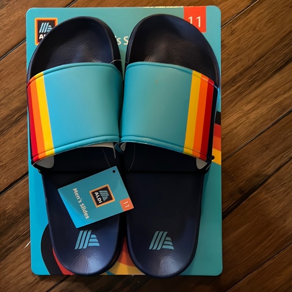 Aldi Shoes Aldis 223 Gear Capsule Mens Slide On Sandals Size 1 New